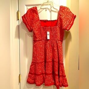 Red Floral Young Women’s